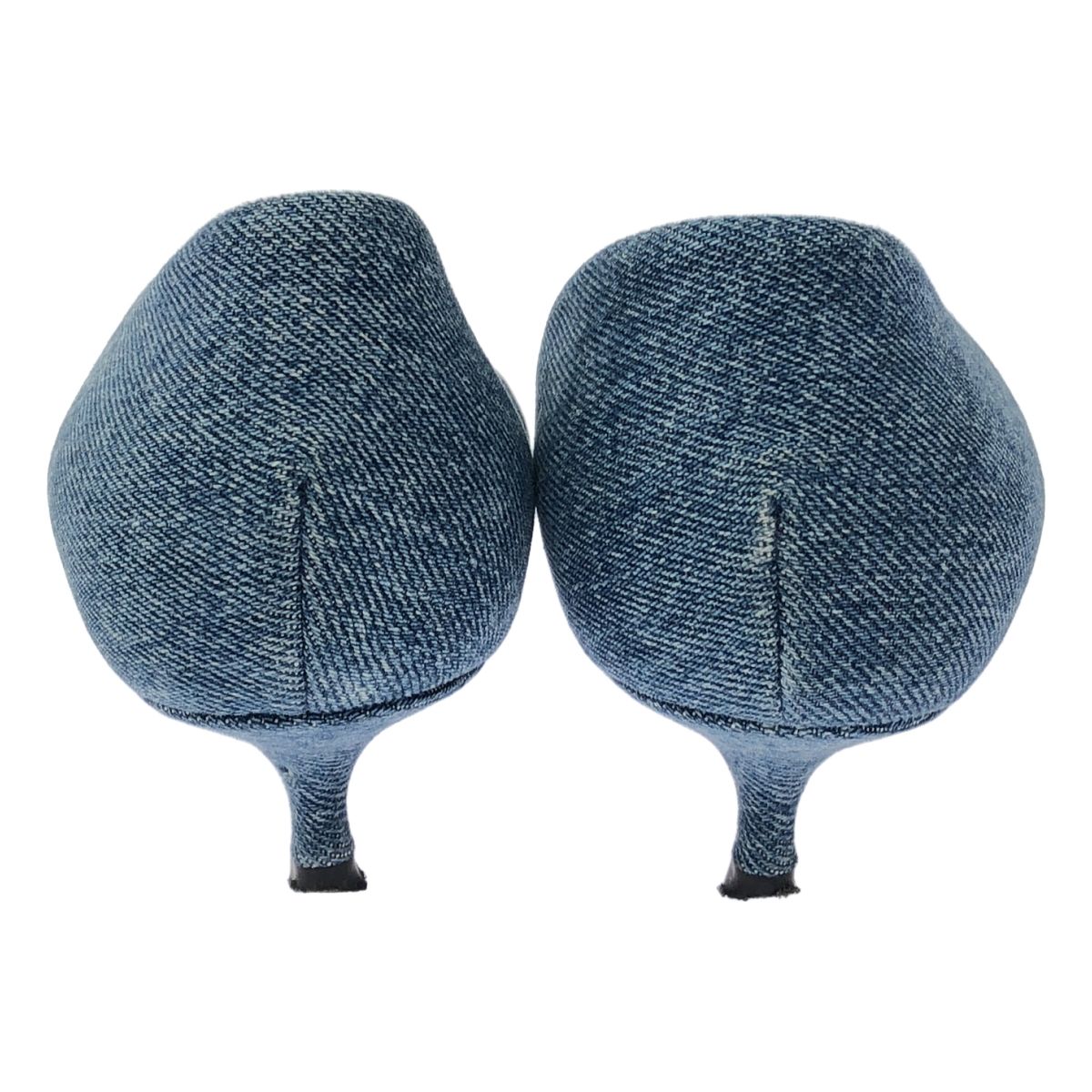 Balenciaga Denim Flat Pumps Indigo Blue — view 3
