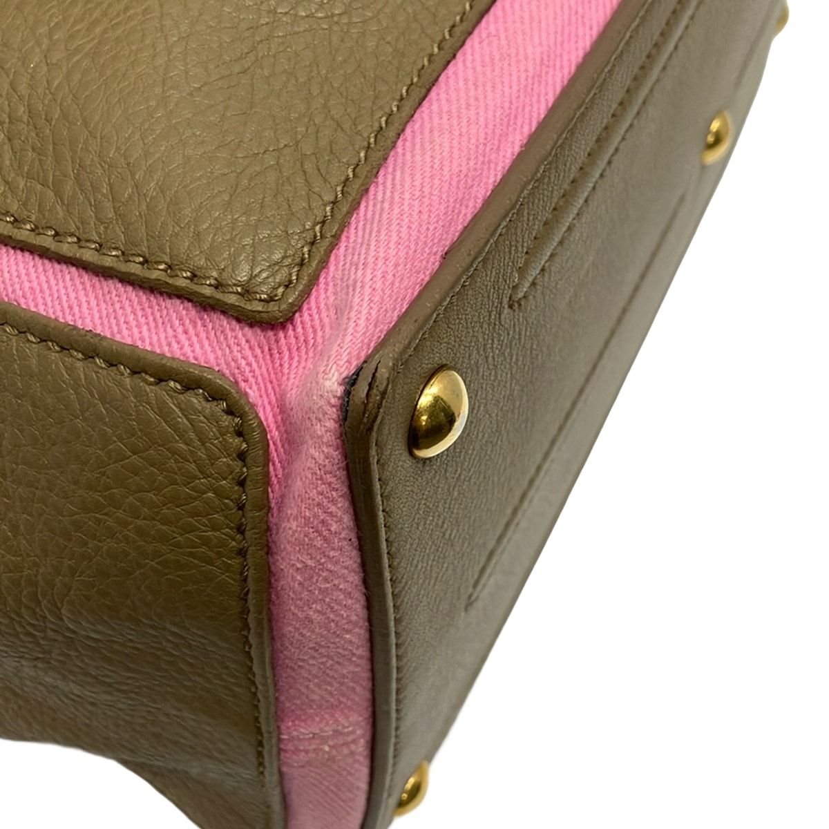 Saint Laurent Rive Gauche Handle Muse to Light Brown Leather Handbag — view 6