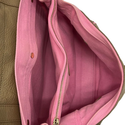 Saint Laurent Rive Gauche Handle Muse to Light Brown Leather Handbag — view 7