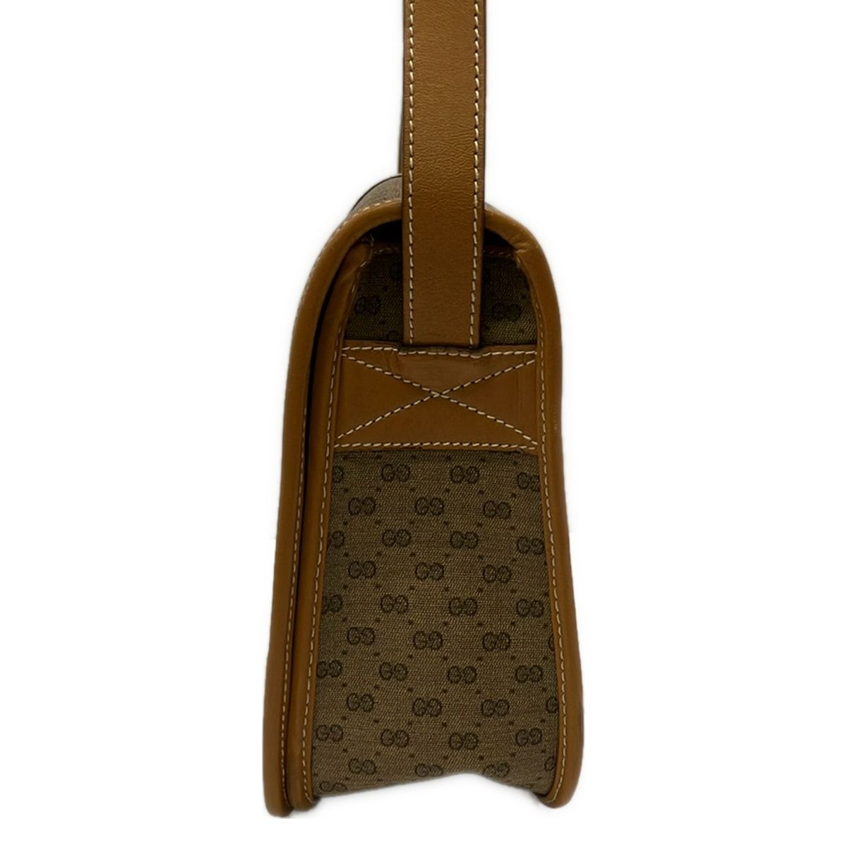 Gucci Shoulder Bag Vintage Beige Leather — view 4