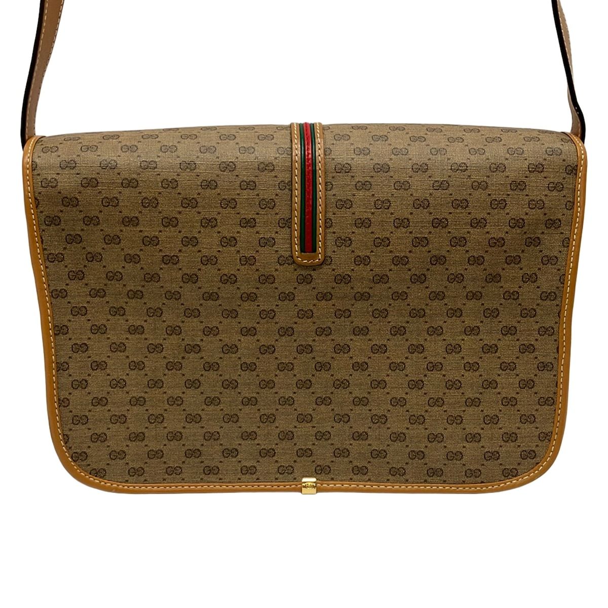 Gucci Shoulder Bag Vintage Beige Leather — view 3