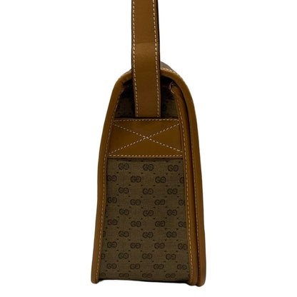 Gucci Shoulder Bag Vintage Beige Leather — view 2