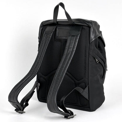 Prada Logo Backpack Tessuto Nylon Nero — view 2