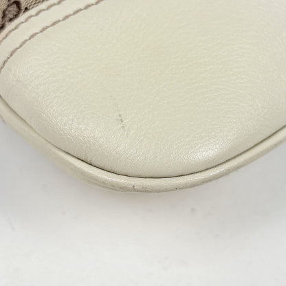 Gucci GG Pattern Shoulder Bag Canvas Beige White — view 3