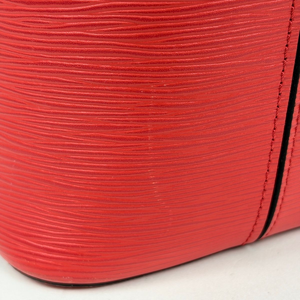 Louis Vuitton Neverfull MM Tote Bag Epi Coquelicot — view 5
