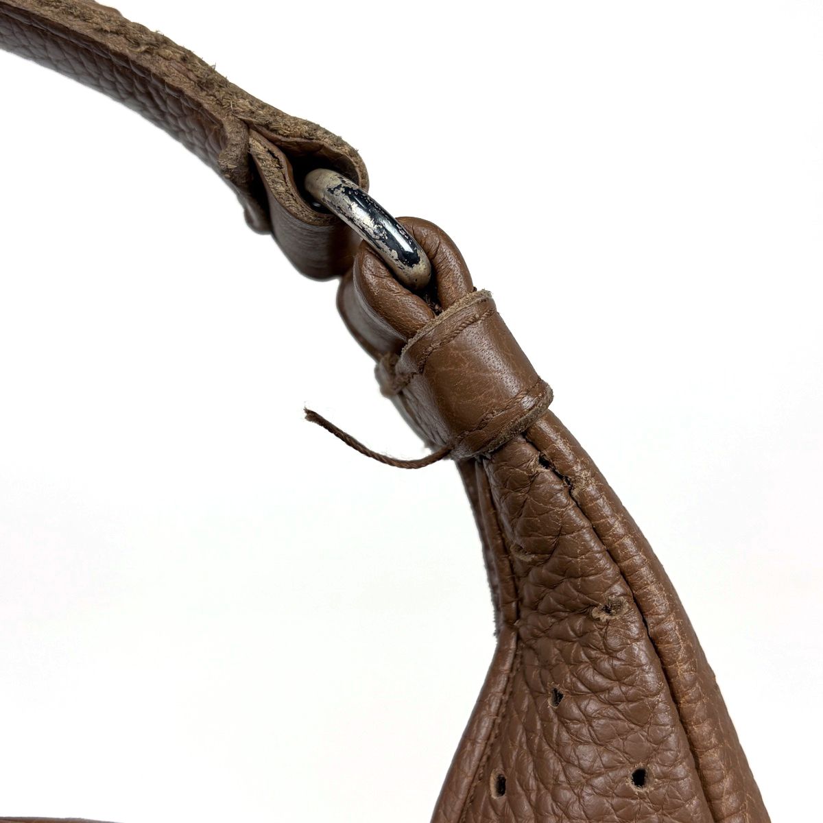 Bottega Veneta Intrecciato Shoulder Bag Perforated Leather Brown — view 5