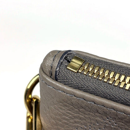 Louis Vuitton Selene MM 2-Way Handle Monogram Mahina Taupe Handbag — view 5