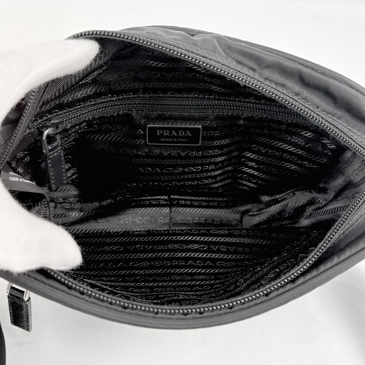 Prada Shoulder Bag Re-Nylon Nero — view 8