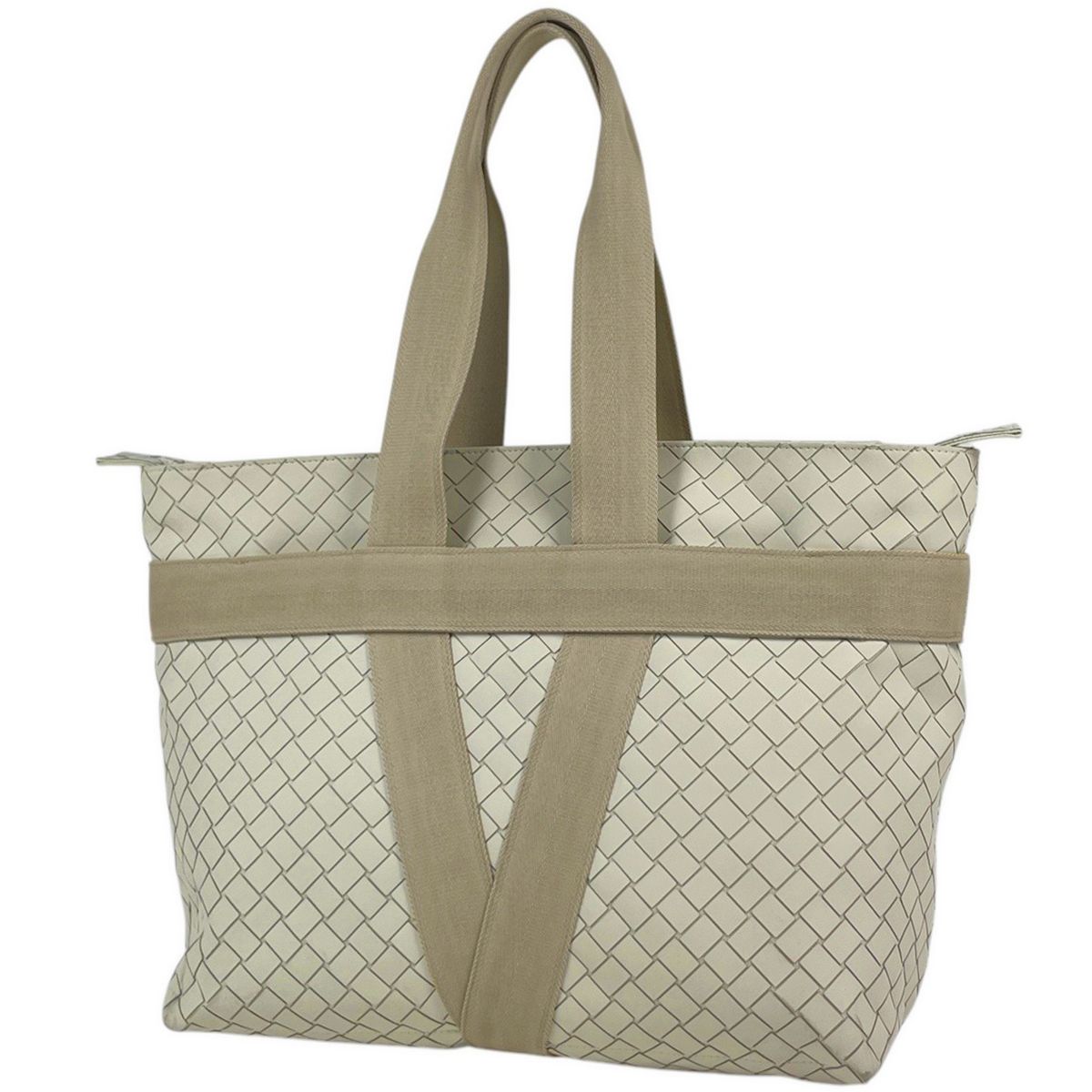 Bottega Veneta Tote Bag Intrecciato Scorpito Rubber Ivory