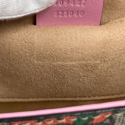 Gucci Shoulder Bag GG Pattern Supreme Strawberry Beige Pink Multicolor — view 8