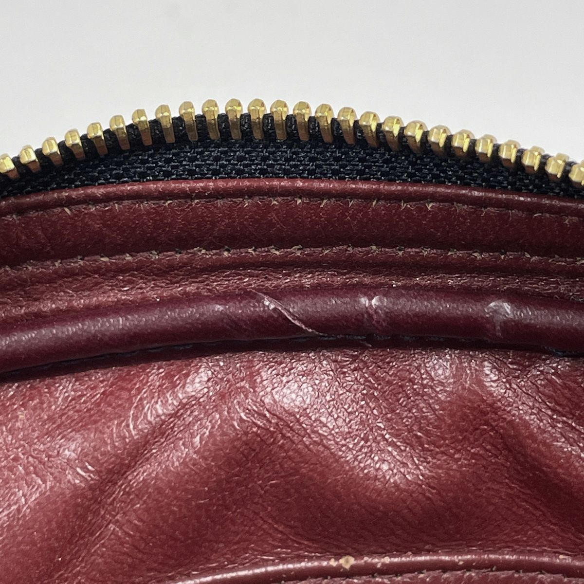 Chanel Shoulder Bag CC Logo Leather Navy — view 8