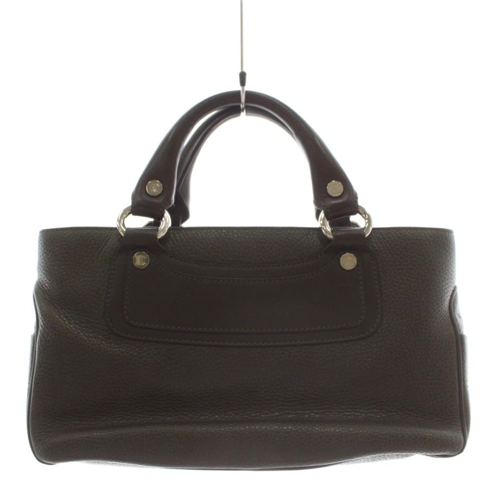 Celine Boogie Bag Handle Leather Khaki Brown