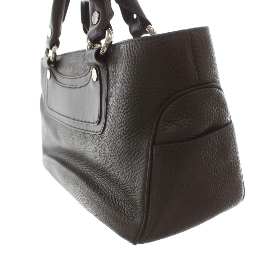 Celine Boogie Bag Handle Leather Khaki Brown — view 4