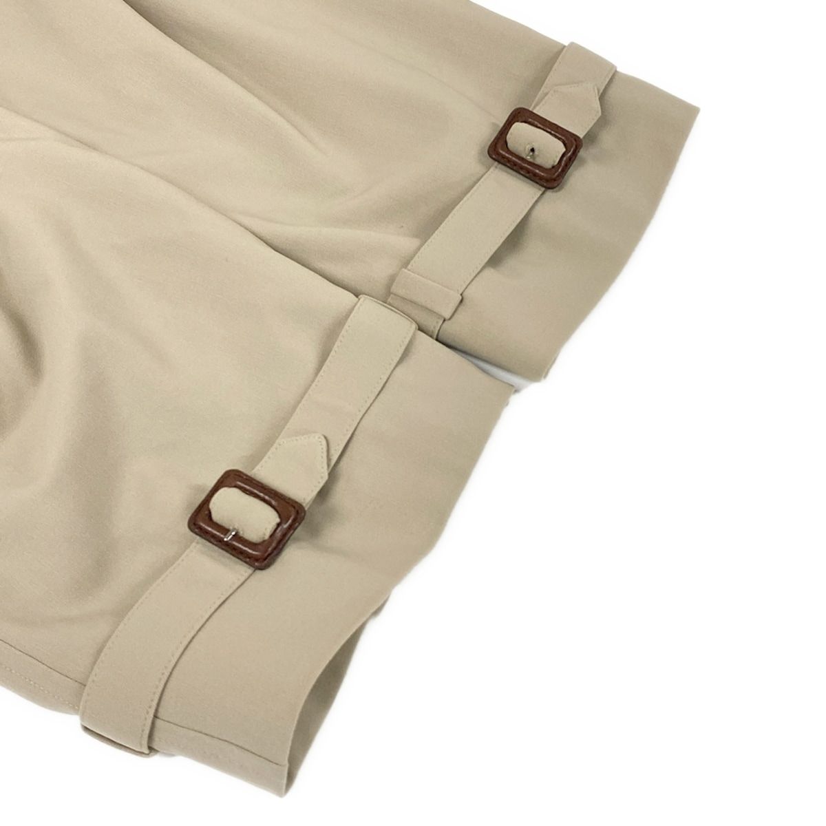Hermes Trench Coat S Beige Wool 36 — view 6