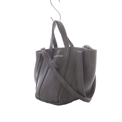 Balenciaga Everyday XS North South Handle Shoulder Bag 2-Way Gray Logo Print — view 3