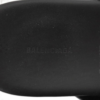 Balenciaga Cosy BB Sandals Slippers Leather Logo Black — view 6