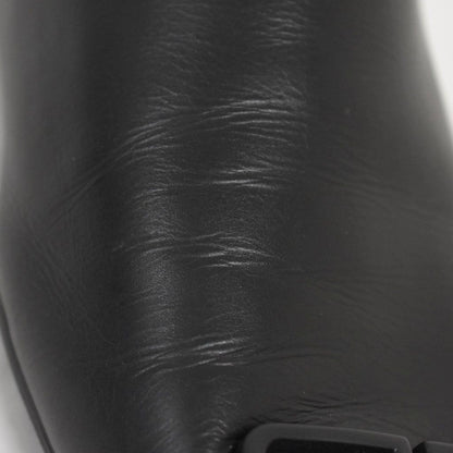 Balenciaga Cosy BB Sandals Slippers Leather Logo Black — view 7