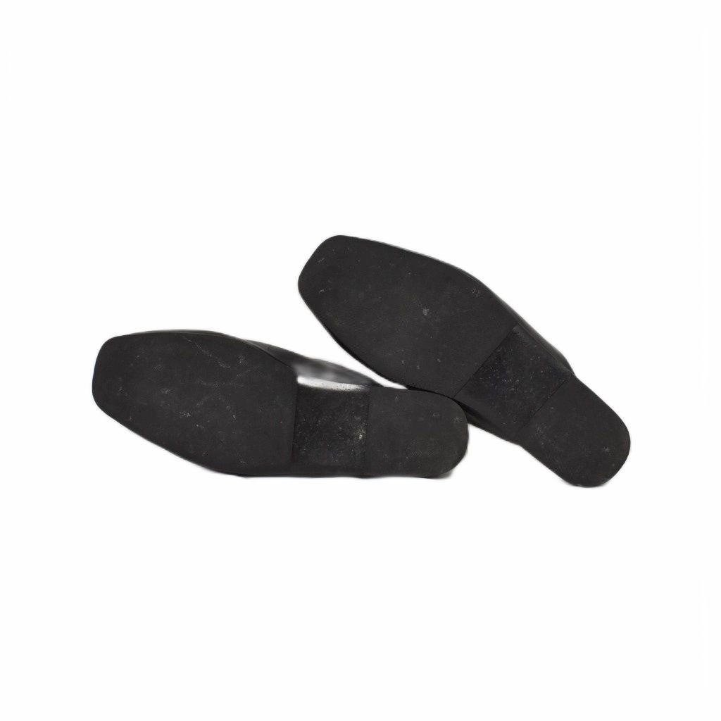 Balenciaga Cosy BB Sandals Slippers Leather Logo Black — view 5
