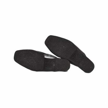 Balenciaga Cosy BB Sandals Slippers Leather Logo Black — view 5