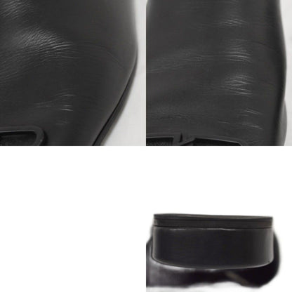 Balenciaga Cosy BB Sandals Slippers Leather Logo Black — view 8