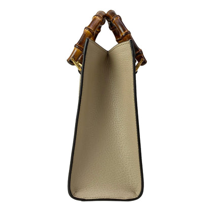 Gucci Tote Bag Diana Small Ivory Gold Beige Nishijin Ori Hosoo Collaboration — view 4