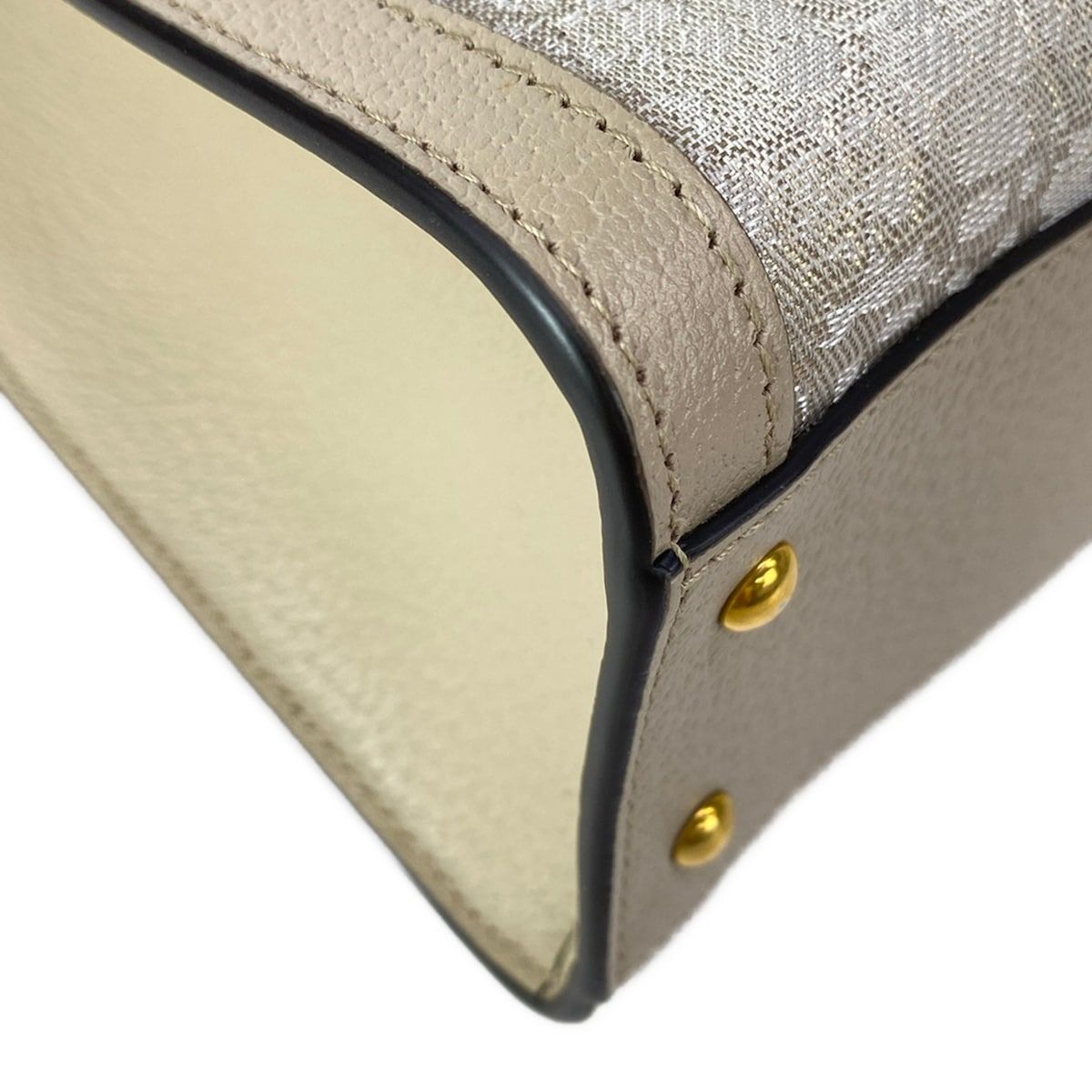 Gucci Tote Bag Diana Small Ivory Gold Beige Nishijin Ori Hosoo Collaboration — view 8