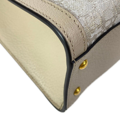 Gucci Tote Bag Diana Small Ivory Gold Beige Nishijin Ori Hosoo Collaboration — view 8