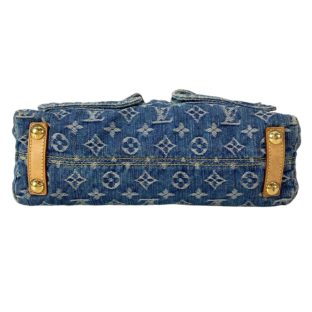 Louis Vuitton Shoulder Bag Monogram Denim Buggy PM M Blue Cotton — view 5