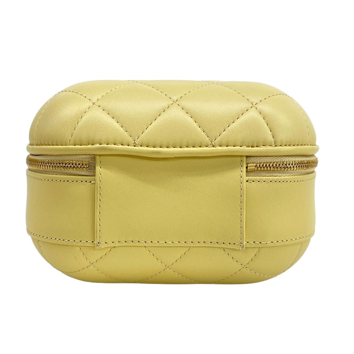 Chanel Shoulder Bag Quilted Light Yellow Lambskin — view 5