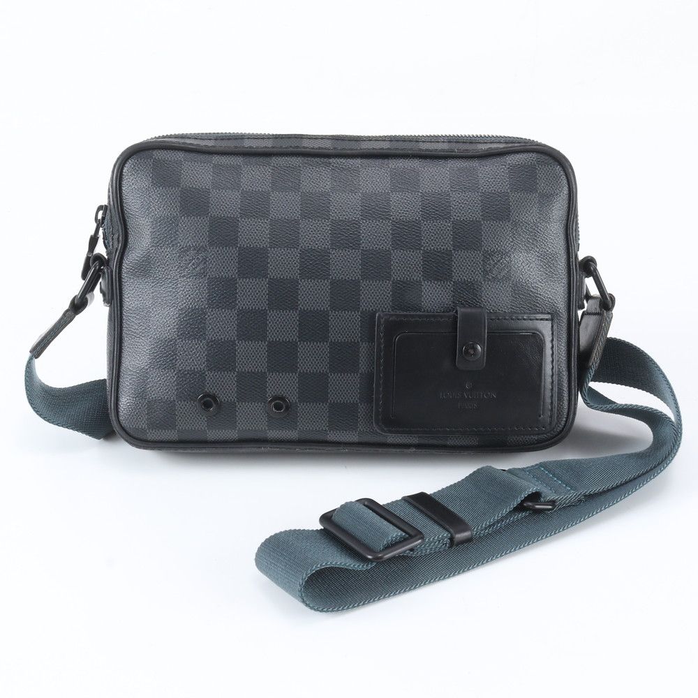 Louis Vuitton Damier Graphite Alpha Messenger Shoulder Bag Crossbody Leather
