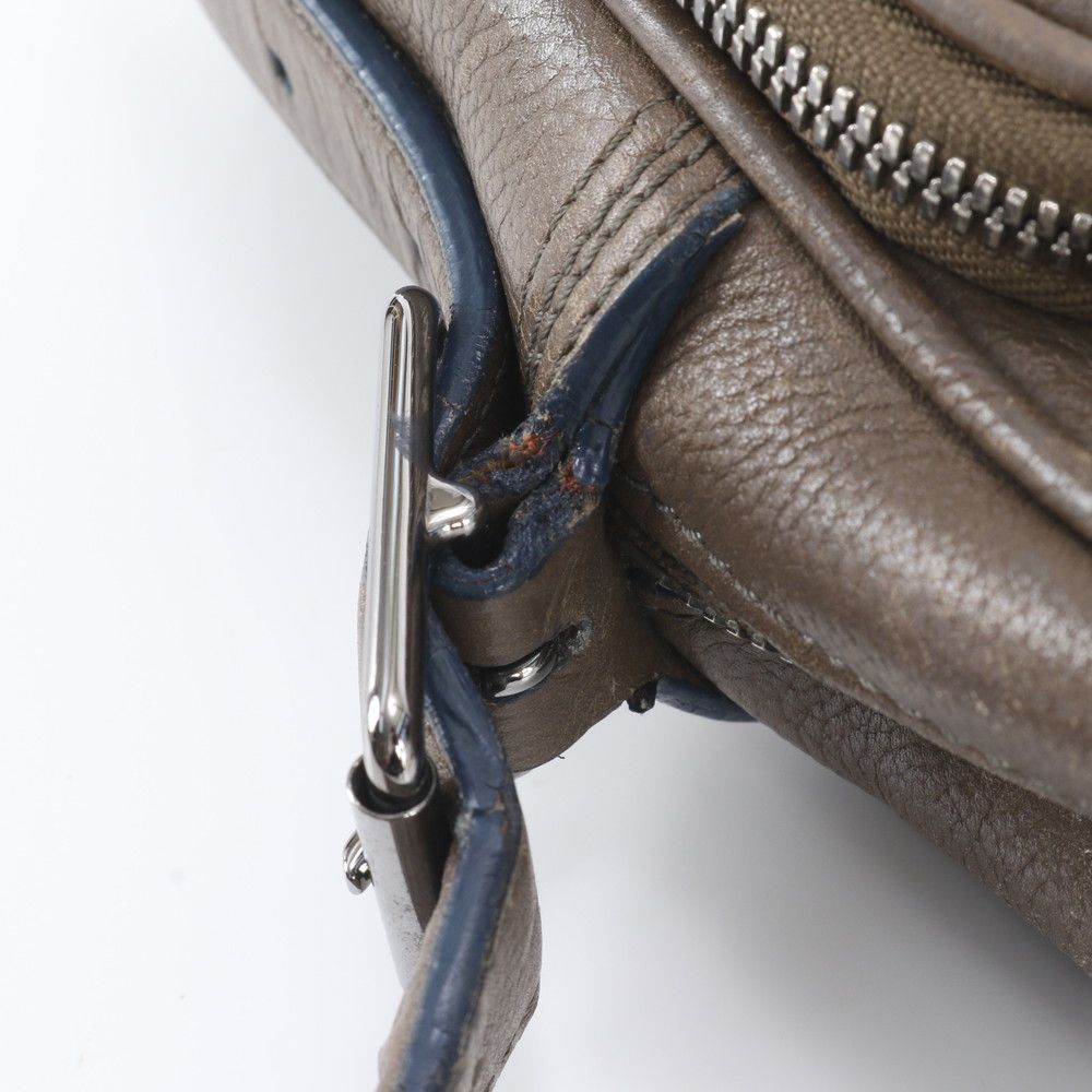 Louis Vuitton Cuir Bequia Trotter M Leather Shoulder Bag Crossbody Messenger — view 8