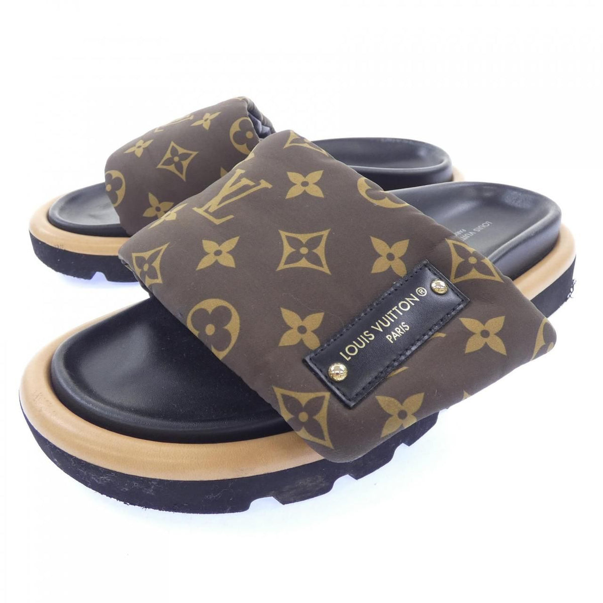 Louis Vuitton Flat Comfort Mules Pool Pillow Line Sandals — view 3