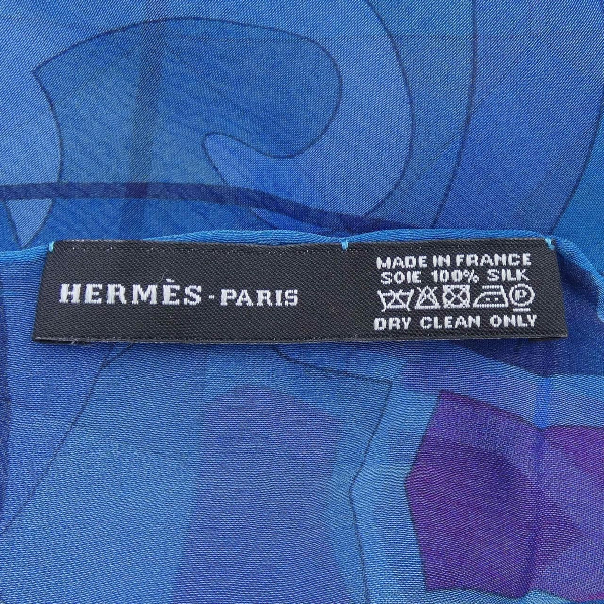 Hermes Stole Scarf Blue — view 3