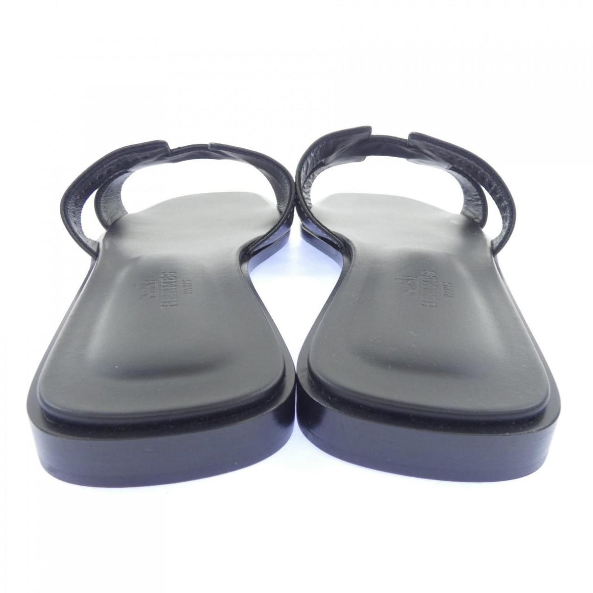 Hermes Oran Sandals Black — view 5
