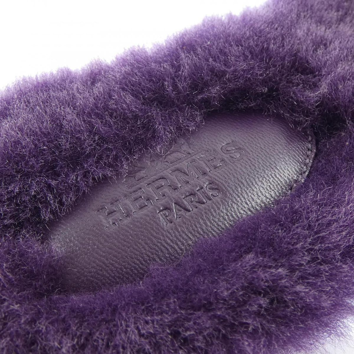 Hermes Oran Shearling Sandals — view 6