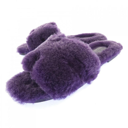 Hermes Oran Shearling Sandals — view 3