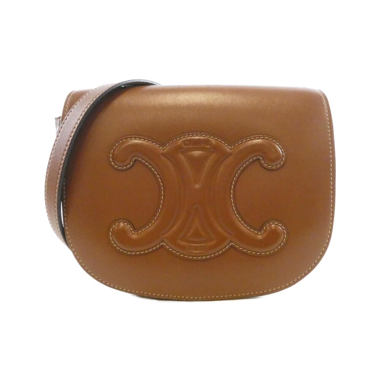 Celine Folco Cuir Triomphe Shoulder Bag