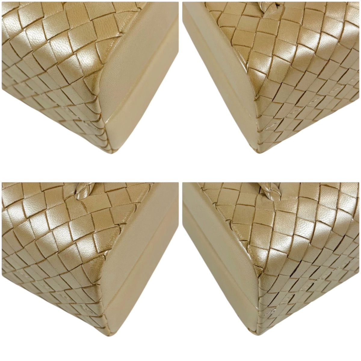 Bottega Veneta Intrecciato Leather Top Handle Bag Beige — view 5