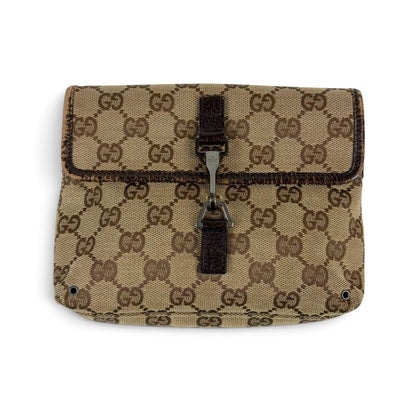 Gucci GG Canvas Cross Brown Shoulder Bag — view 4