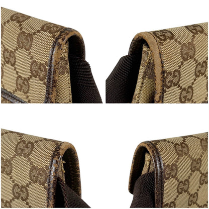 Gucci GG Canvas Cross Brown Shoulder Bag — view 7