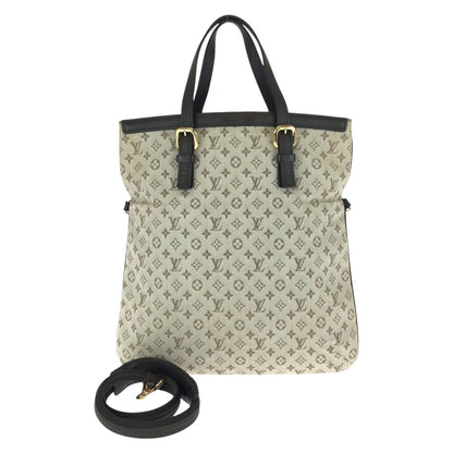 Louis Vuitton Monogram Mini Francoise Khaki Gold Canvas Leather Tote Bag