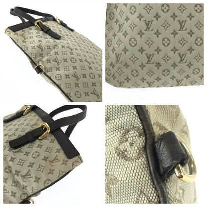 Louis Vuitton Monogram Mini Francoise Khaki Gold Canvas Leather Tote Bag — view 5