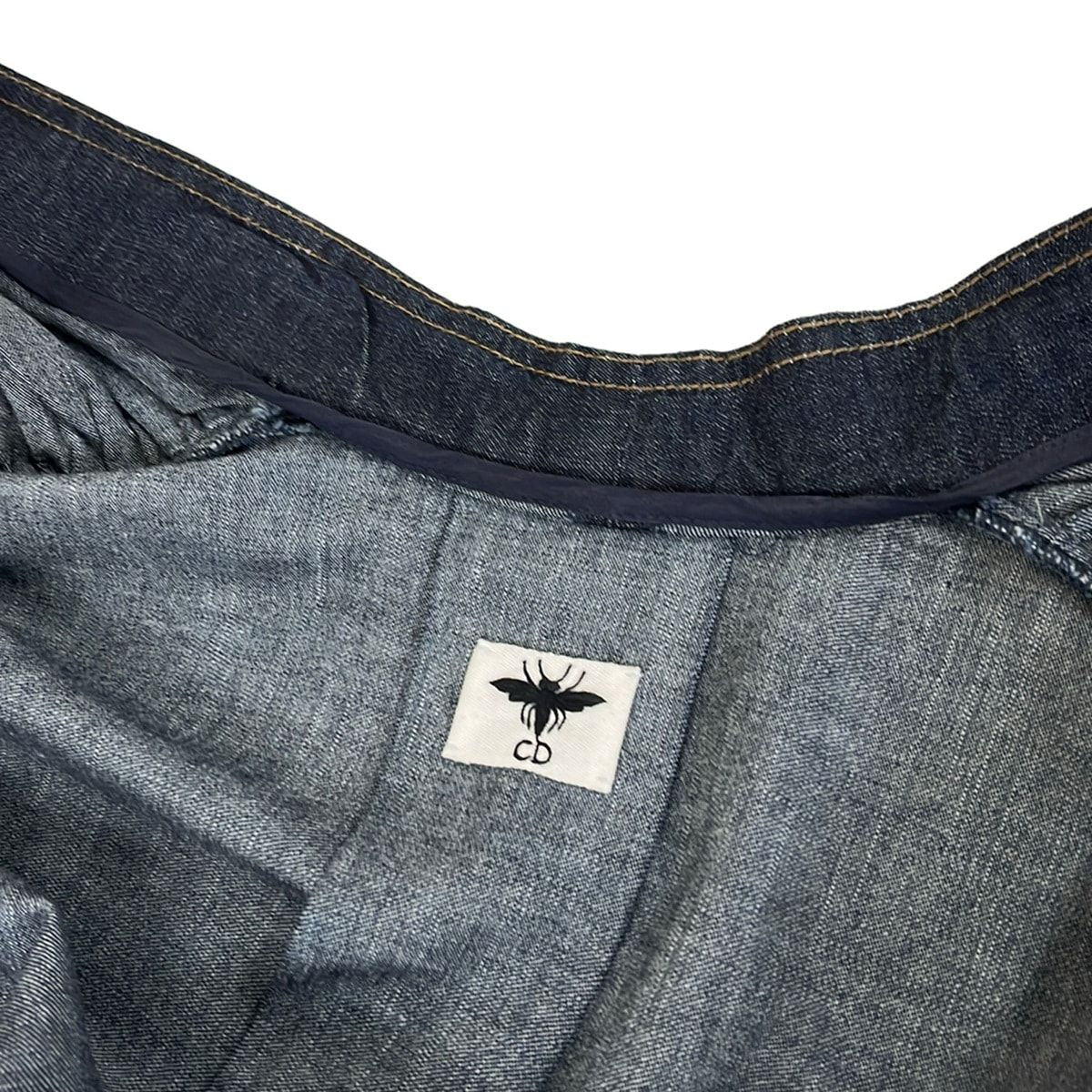 Dior Dress I Navy Short Sleeve Maxi Length Denim Cotton 46 — view 6