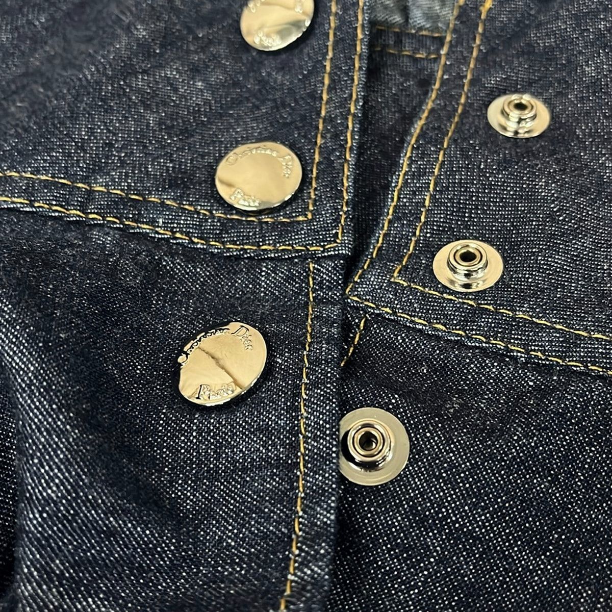 Dior Dress I Navy Short Sleeve Maxi Length Denim Cotton 46 — view 8