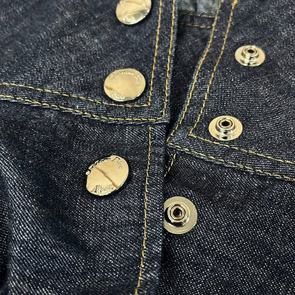 Dior Dress I Navy Short Sleeve Maxi Length Denim Cotton 46 — view 8