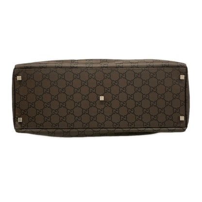 Gucci Boston Bag GG Pattern Dark Brown No Lock — view 5