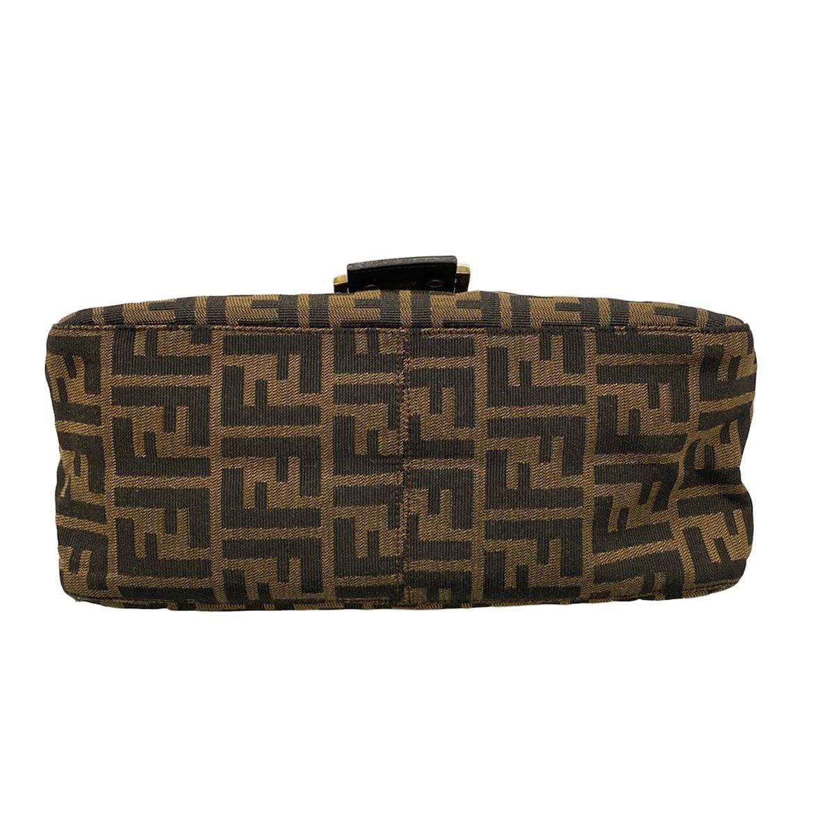 Fendi Handle Mamma Bucket Zucca Pattern Brown Dark Leather — view 5