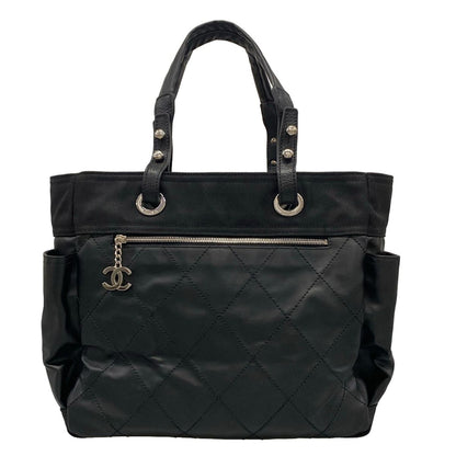 Chanel Tote Bag Paris Biarritz GM Black