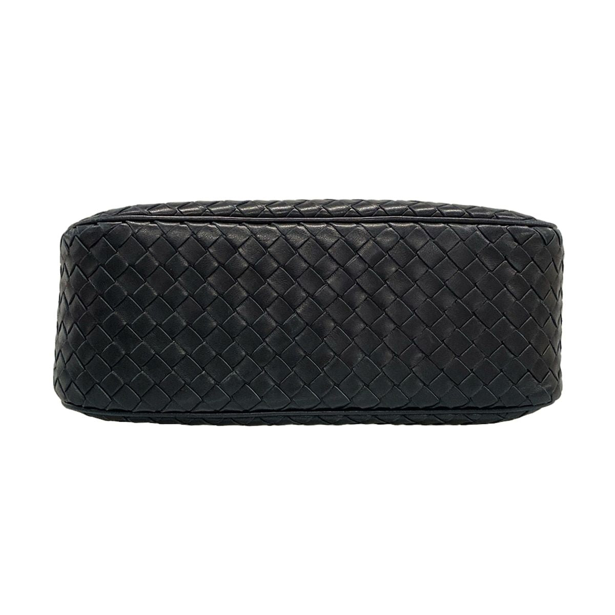 Bottega Veneta Shoulder Bag Intrecciato Black Leather — view 5