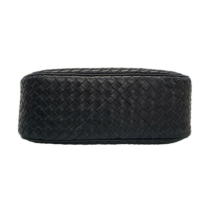 Bottega Veneta Shoulder Bag Intrecciato Black Leather — view 5